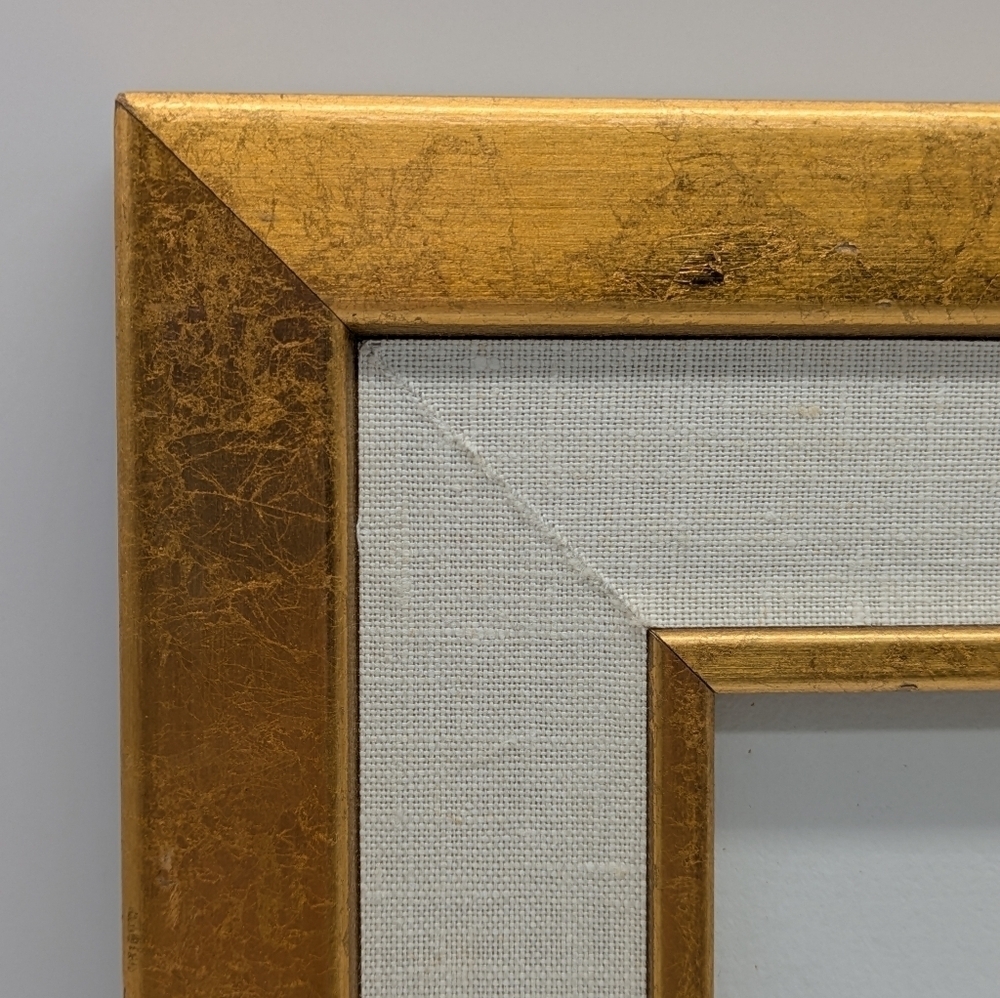 Framed Brass Horn Etching Signed By Artist Manuel I Estop Zafra - Picture 3 of 6